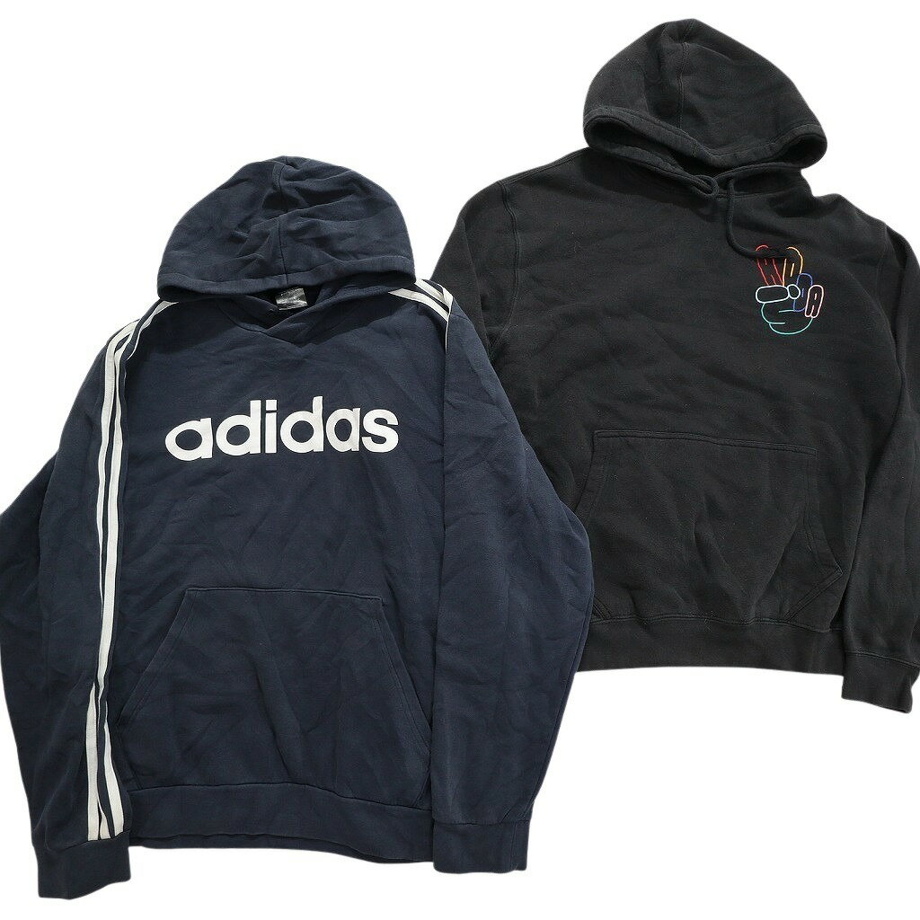 古着卸 まとめ売り スポーツブランドMIX パーカー スウェット 7枚セット (メンズ L ) アディダス ジョーダン 中古 古着 NB2954