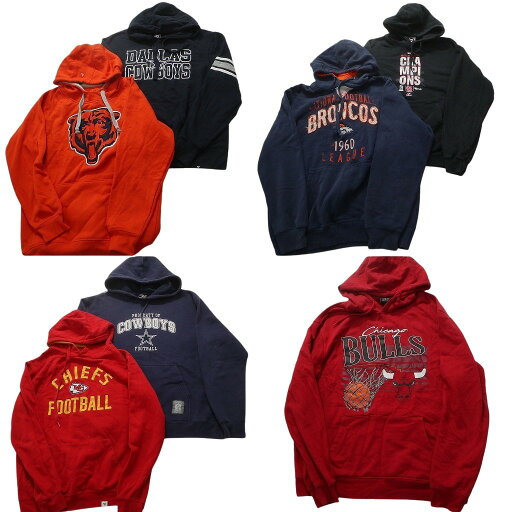古着卸 まとめ売り プロチーム パーカー スウェット 7枚セット (メンズ L /M ) NBA NFL MLB カウボーイズ ブルズ 中古 古着 NB2974 古着卸 まとめ売り プロチーム パーカー スウェット 7枚セット (メンズ L /M ) NBA NFL MLB カウボーイズ ブルズ 中古 古着 NB2974