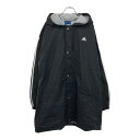 90年代 adidas アディダス ベンチジャケット スポーツ ブラック(メンズ XL)中古 古着 U8644