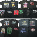 古着卸 まとめ売り 黒・ プリント 半袖Tシャツ 19枚セット (メンズ 2XL /3XL ) スカル アニマル 大判プリント 中古 古着 NB3154(4)