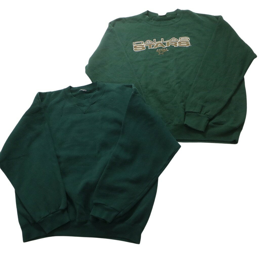 古着卸 まとめ売り オールド スウェット 8枚セット (メンズ XL ) フルーツオブザルーム LEE アーチロゴ 英文字 中古 古着 NB3324