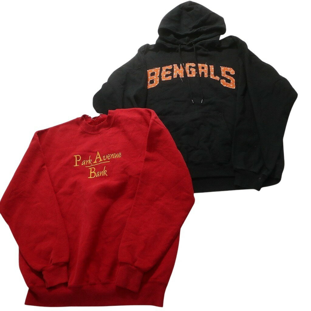 古着卸 まとめ売り オールド スウェット 8枚セット (メンズ XL ) フルーツオブザルーム LEE アーチロゴ 英文字 中古 古着 NB3324