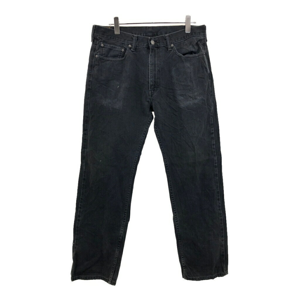 Levi's リーバイス 505 デニムパンツ ブラック(メンズ W36 L32)中古 古着 U8871