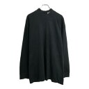 00年代 NIKE ナイキ モックネック 長袖Tシャツ スポーツ ブラック(メンズ XL)中古 古着 U9008
