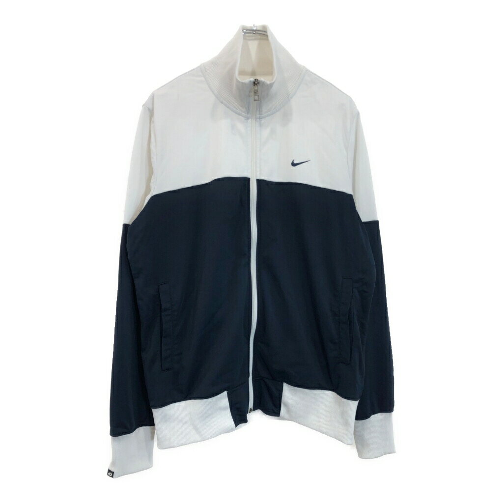 NIKE ナイキ トラックジャケット スポーツ バイカラー ネイビー(メンズ M)中古 古着 U9243
