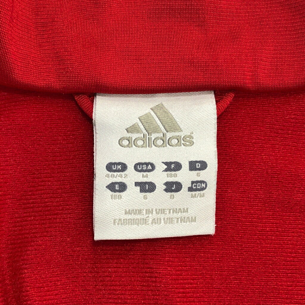 adidas アディダス トラックジャケット スポーツ レッド(メンズ M)中古 古着 U9245