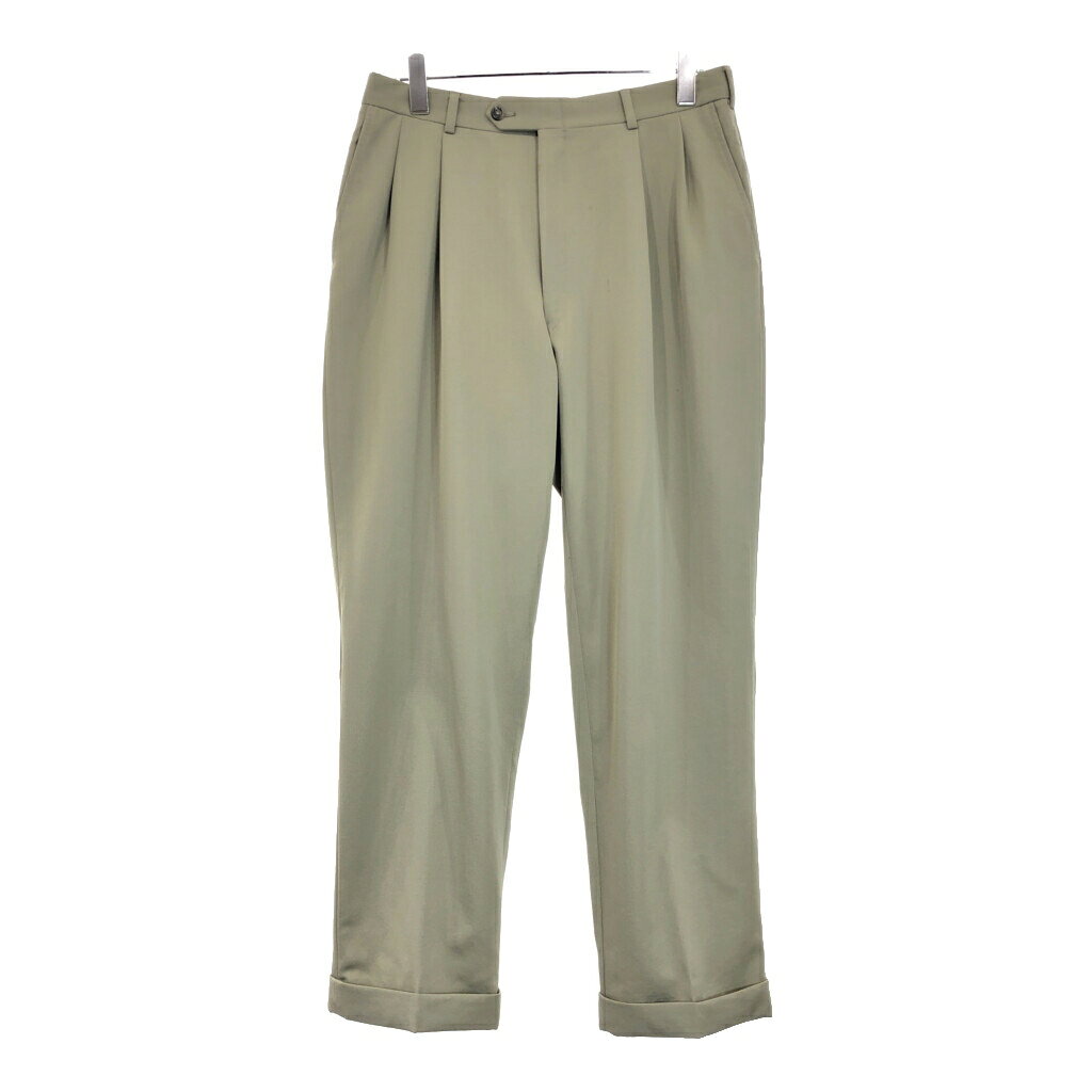 90年代 Burberrys バーバリーズ 2タック ウール スラックスパンツ ベージュ(メンズ W33 L29相当)中古 古着 U9328