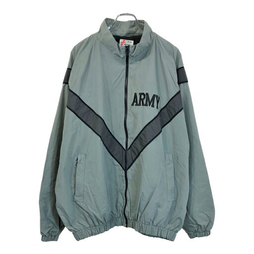 90年代 米軍実物 U.S.ARMY IPFU トレーニングジャケット ミリタリー グレー(メンズ LARGE LONG)中古 古着 U9396 90年代 米軍実物 U.S.ARMY IPFU トレーニングジャケット ミリタリー グレー(メンズ LARGE LONG)中古 古着 U9396