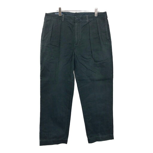 Polo by Ralph Lauren ポロ ラルフローレン ANDREW PANT 2タック チノパンツ ポロチノ ブラック(メンズ)中古 古着 U9536 Polo by Ralph Lauren ポロ ラルフローレン ANDREW PANT 2タック チノパンツ ポロチノ ブラック(メンズ)中古 古着 U9536
