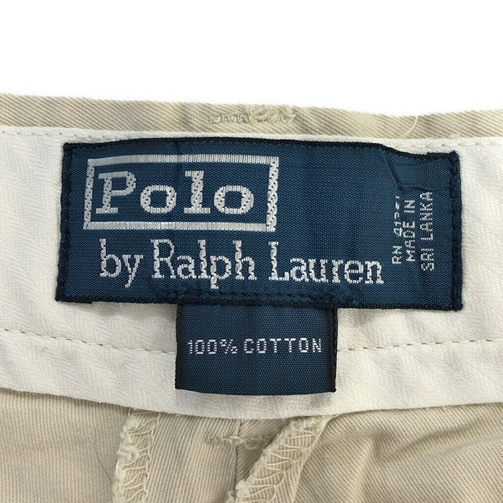 Polo by Ralph Lauren ポロ ラルフローレン チノパンツ ポロチノ ベージュ(メンズ W36 L32)中古 古着 U9538