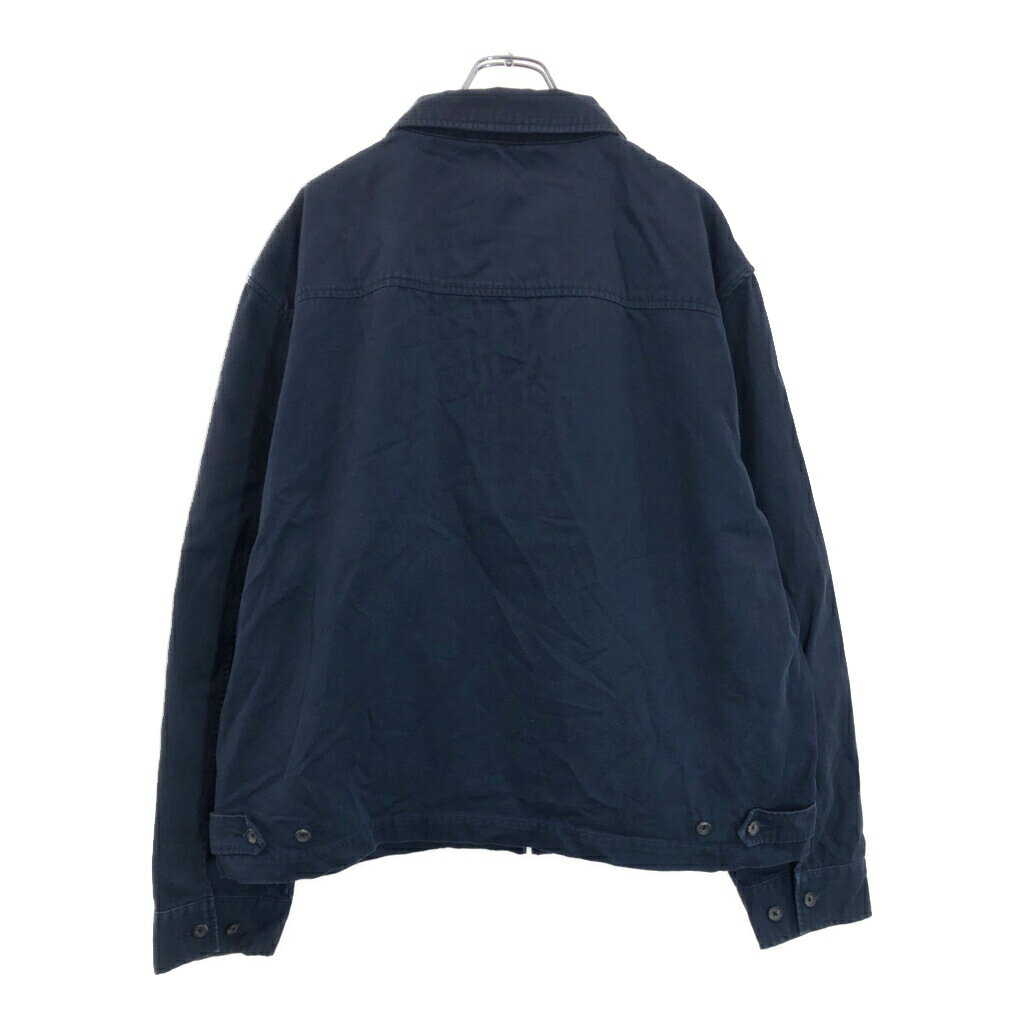 90年代 Polo by Ralph Lauren ポロ ラルフローレン スイングトップ 大きいサイズ ネイビー(メンズ XXL)中古 古着 U9798