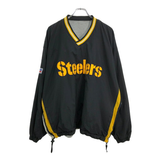 STARTER スターター NFL ピッツバーグ・スティーラーズ リバーシブル Vネック プルオーバージャケット アメフト(メンズ L)中古 古着 V0268 STARTER スターター NFL ピッツバーグ・スティーラーズ リバーシブル Vネック プルオーバージャケット アメフト(メンズ L)中古 古着 V0268