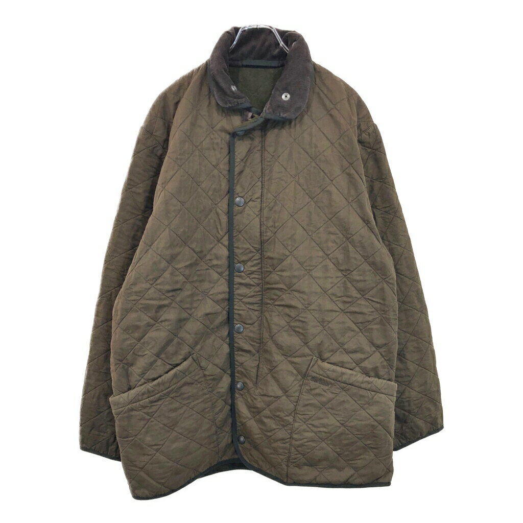 00年代 Barbour バブアー Polar Quilts ポーラーキルト キルティングジャケット ブラウン(メンズ XL)中古 古着 V0365