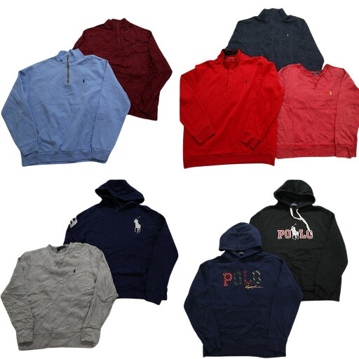 古着卸 まとめ売り ラルフローレン スウェット 9枚セット (メンズ S /M /L /XL /2XL ) ハーフジップ ビックポニー 中古 古着 NB4805 古着卸 まとめ売り ラルフローレン スウェット 9枚セット (メンズ S /M /L /XL /2XL ) ハーフジップ ビックポニー 中古 古着 NB4805