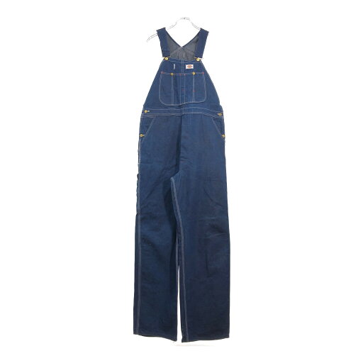 90年代 Dickies ディッキーズ デニム ビブオーバーオール 大きいサイズ ブルー(メンズ W38 L32)中古 古着 V0645 90年代 Dickies ディッキーズ デニム ビブオーバーオール 大きいサイズ ブルー(メンズ W38 L32)中古 古着 V0645