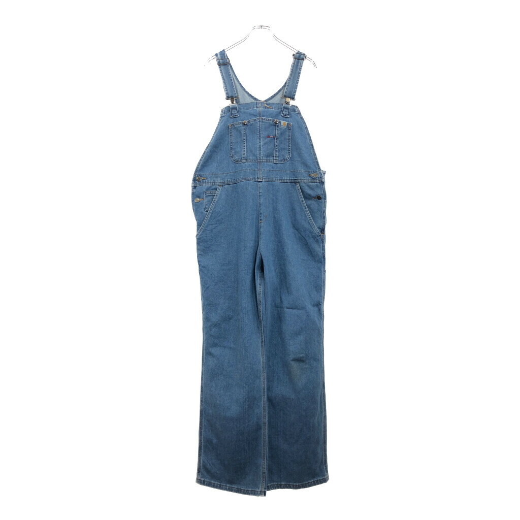 Carhartt カーハート デニム ビブオーバーオール 大きいサイズ ブルー(メンズ W40)中古 古着 V0681