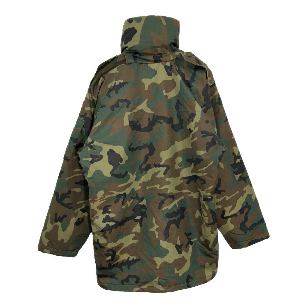 90年代 スペイン軍 ウォータープルーフ セットアップ ユーロ ミリタリー ウッドランドカモ(メンズ 1)中古 古着 V0726
