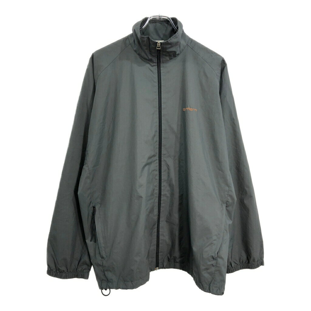 DESCRIPTION ブランドCarhartt/カーハート サイズ【サイズ】M【実寸】 着丈：約71cm身幅：約63cm裄丈：約87cm袖下丈：約53cm 主な素材表地 : ポリエステル裏地 : ポリエステル 色グレー 仕様 裾ドローコード、裏地メッシュウィンドブレーカー 状態 汚れ：袖キズ：肩、胸、腹部特記事項： ジップストラップ欠損 商品管理番号V0765 ABOUT ITEM商品撮影時の照明やお使いのモニター・ブラウザ等ご覧いただく環境により実物と商品画像の色が多少異なる場合がございます。全てアメリカからの輸入品ですがブランドやアイテムによりそれぞれサイズ感が異なります。生地の伸縮や厚み等、測定に多少の誤差が生じる場合がございますが、表記サイズと合わせまして実寸値を記載させていただいておりますので必ずご確認ください。新品や未使用品と記載があるもの以外は全て中古品ですので、程度は異なりますが使用感がございます。状態は慎重に確認し商品説明や画像により記載しておりますが、全てを記載することは中古品の特性上困難です。ご不明な点やご質問がございましたらお気軽にお問い合わせください。