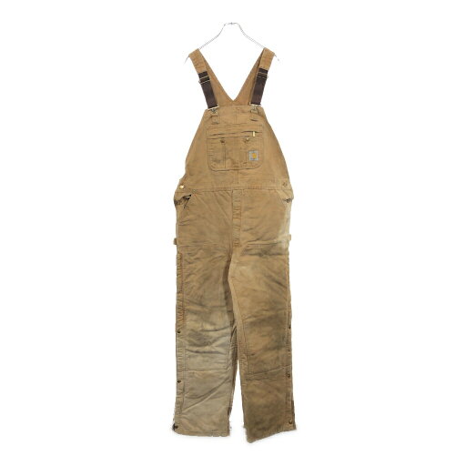 Carhartt カーハート ダック ダブルニー ビブオーバーオール ブラウン(メンズ W44 L36)中古 古着 V0780 Carhartt カーハート ダック ダブルニー ビブオーバーオール ブラウン(メンズ W44 L36)中古 古着 V0780
