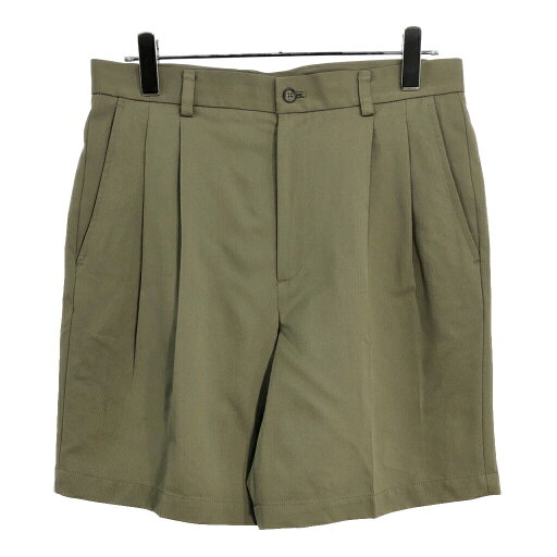 claiborne クレイボーン 2タック スラックスショートパンツ ベージュ(メンズ W33)中古 古着 V1016 claiborne クレイボーン 2タック スラックスショートパンツ ベージュ(メンズ W33)中古 古着 V1016