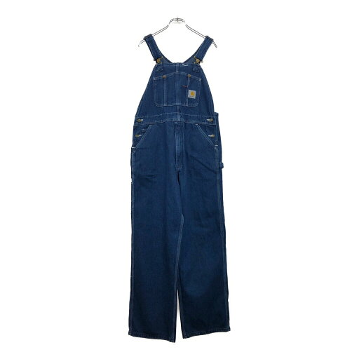 Carhartt カーハート デニム ビブオーバーオール ブルー(メンズ W36 L30)中古 古着 V1916 Carhartt カーハート デニム ビブオーバーオール ブルー(メンズ W36 L30)中古 古着 V1916