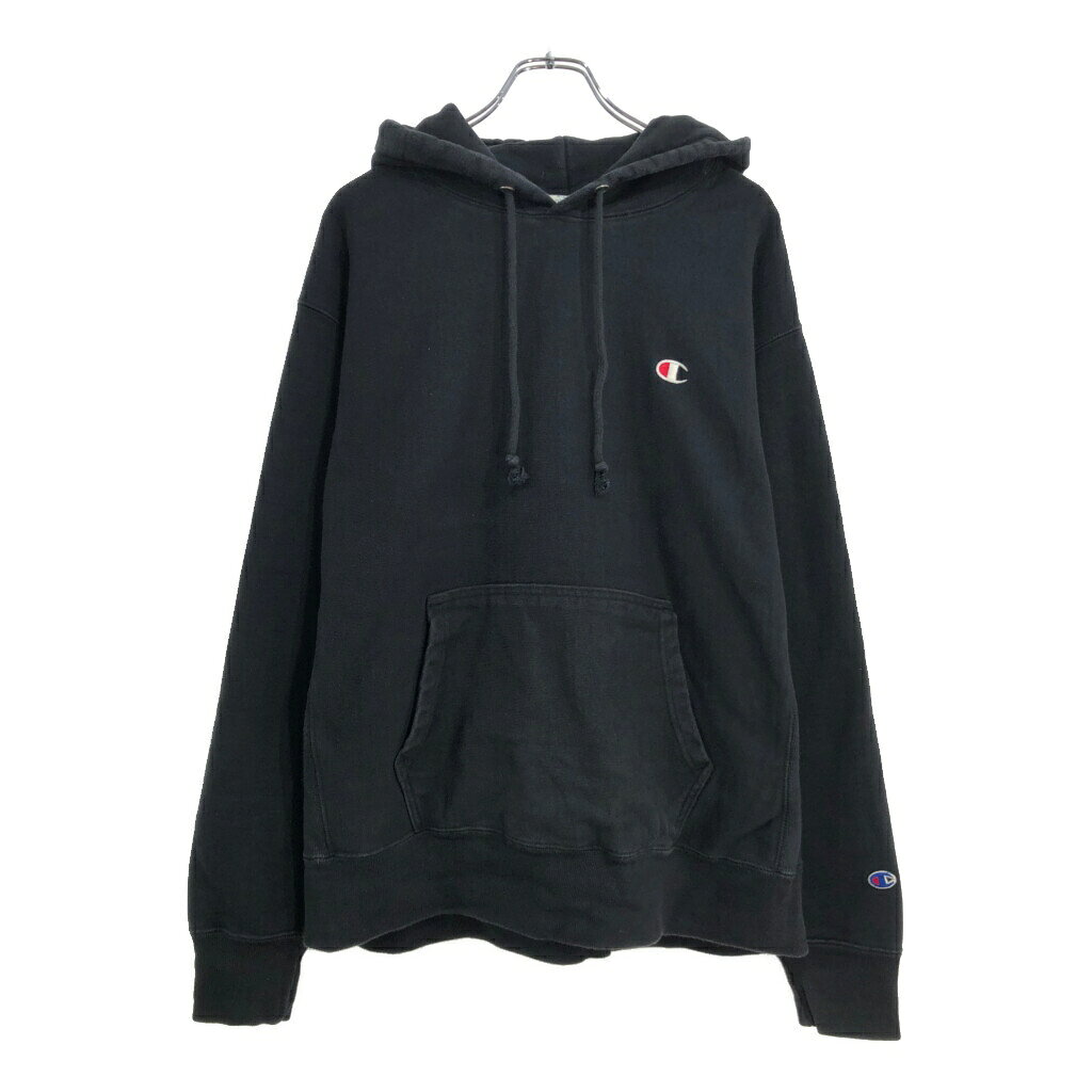 樂天商城 - Champion チャンピオン REVERSE WEAVE リバースウィーブ スウェット パーカー ブラック(メンズ X-LARGE)中古 古着 V2275