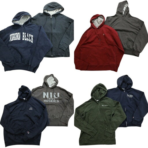 古着卸 チャンピオン Champion パーカー スウェット 8枚セット (メンズ M /L ) フルジップ カレッジ風 目無し 中古 古着 NB7406 古着卸 チャンピオン Champion パーカー スウェット 8枚セット (メンズ M /L ) フルジップ カレッジ風 目無し 中古 古着 NB7406