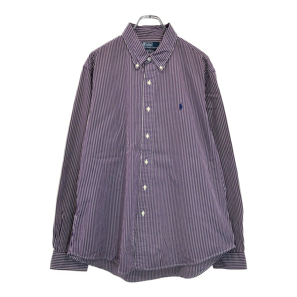 HEUGN パープルストライプ 長袖シャツ サイズ1 HEUGN / Stripe Rob (Purple) | twelve