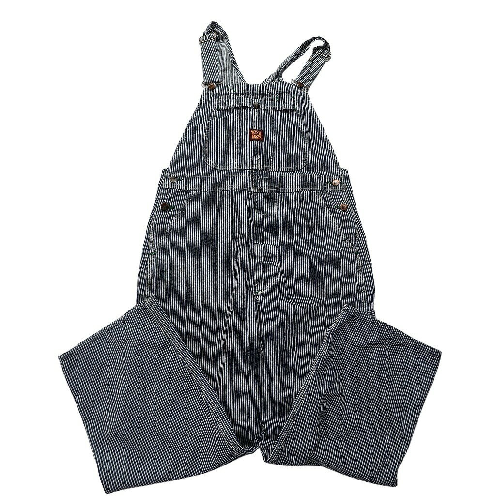 古着卸 まとめ売り ヒッコリーデニム オーバーオール 3枚セット (メンズ M /34 /40 ) サロペット ストライプ フェード 中古 古着 NB7827