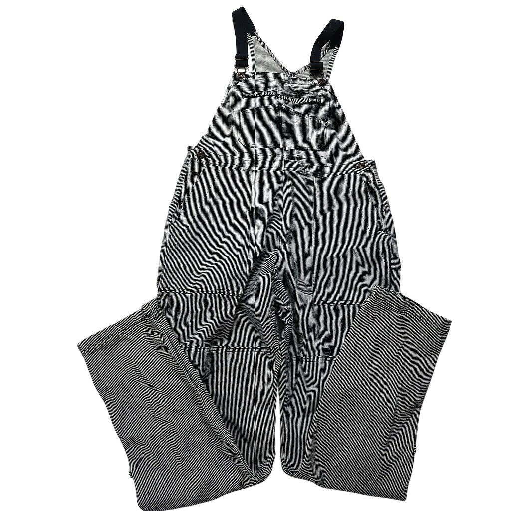 古着卸 まとめ売り ヒッコリーデニム オーバーオール 3枚セット (メンズ M /34 /40 ) サロペット ストライプ フェード 中古 古着 NB7827