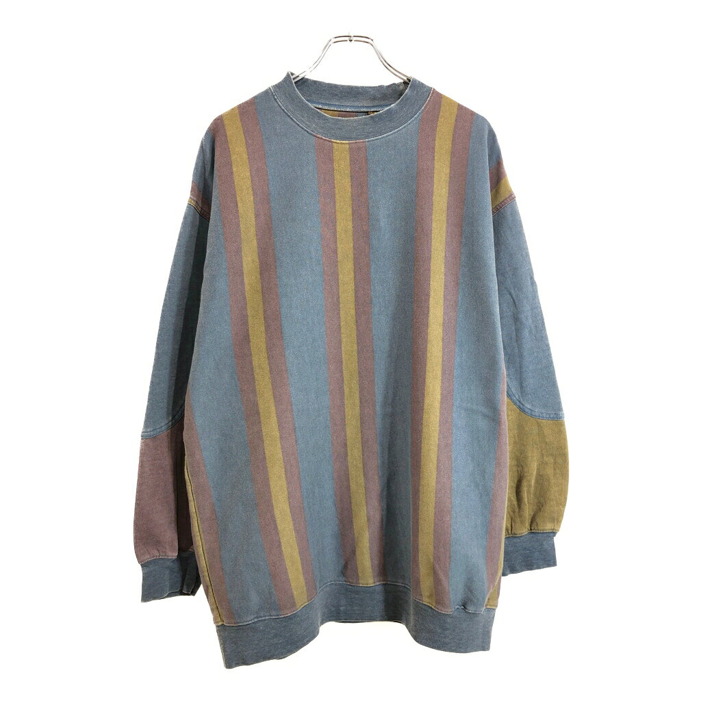 WEEKENDS スウェット ストライプ マルチカラー(メンズ L)中古 古着 V3732