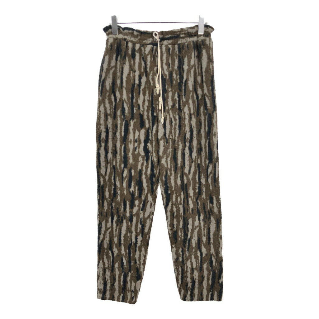 Bill リアルツリーカモ フリースパンツ アウトドア ブラウン(メンズ S相当)中古 古着 V4069