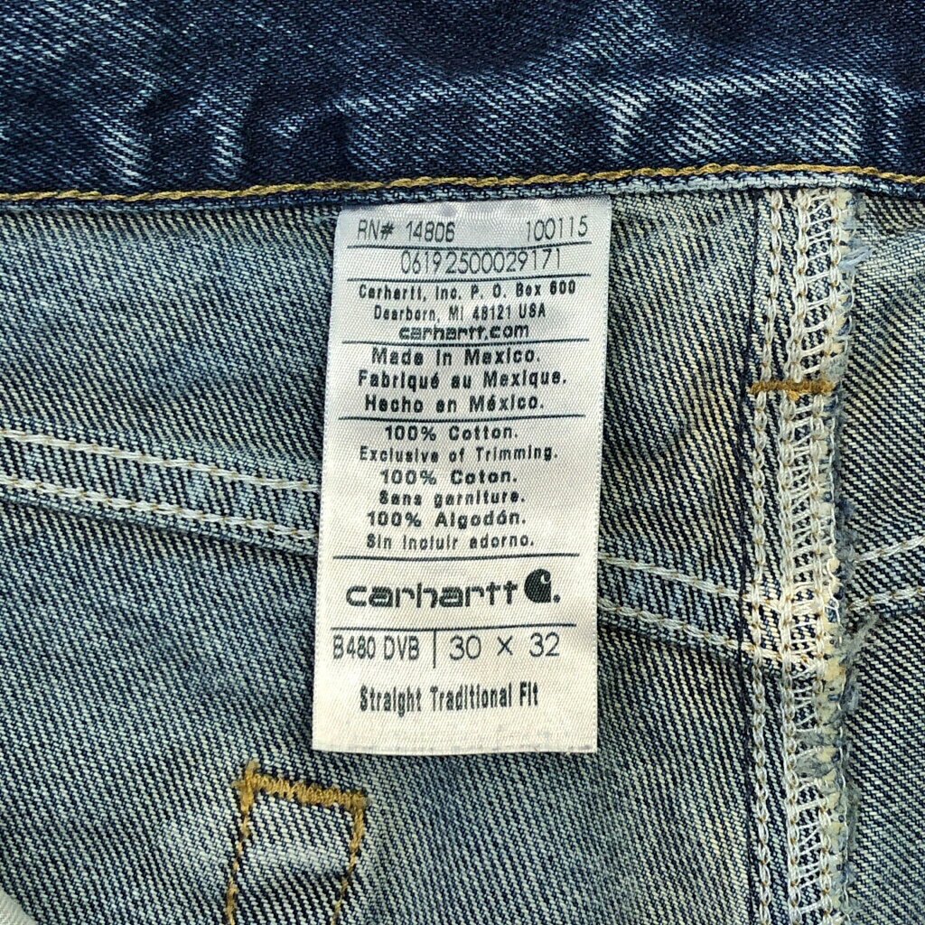 YAMAHISA USEDCLOTHINGSHOPのCarhartt カーハート デニムパンツ ブルー(メンズ W30 L32)中古 古着 v4484｜アングル3