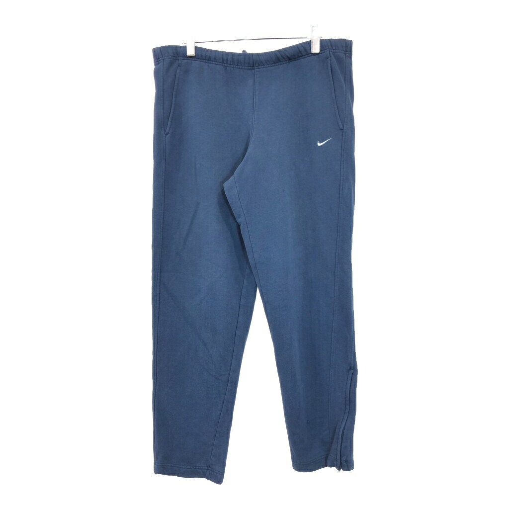 00年代 NIKE ナイキ スウェットパンツ スポーツ ネイビー(メンズ L)中古 古着 V4613(4)
