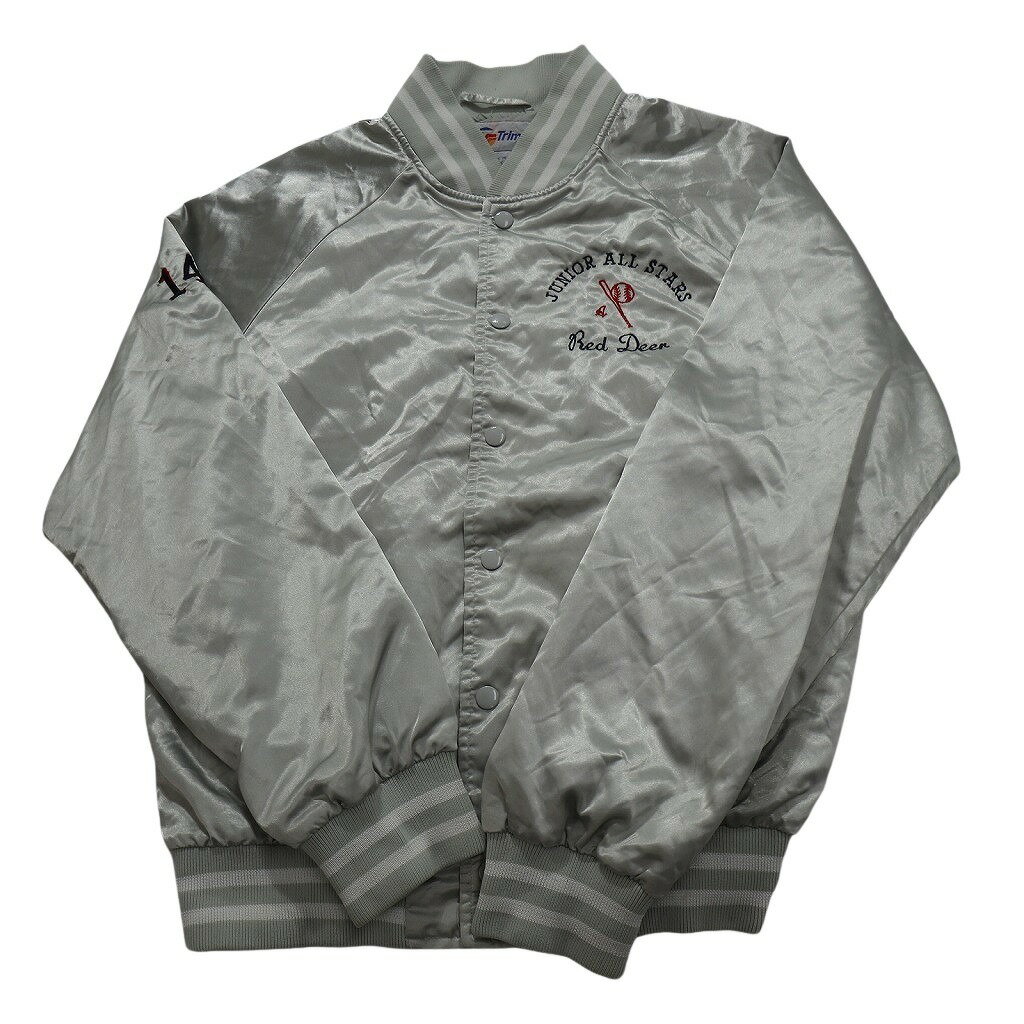 古着卸 まとめ売り ナイロンスタジャン USA製 ジャケット 6枚セット (メンズ M ) フルジップ 襟付き 刺 中古 古着 NC1529