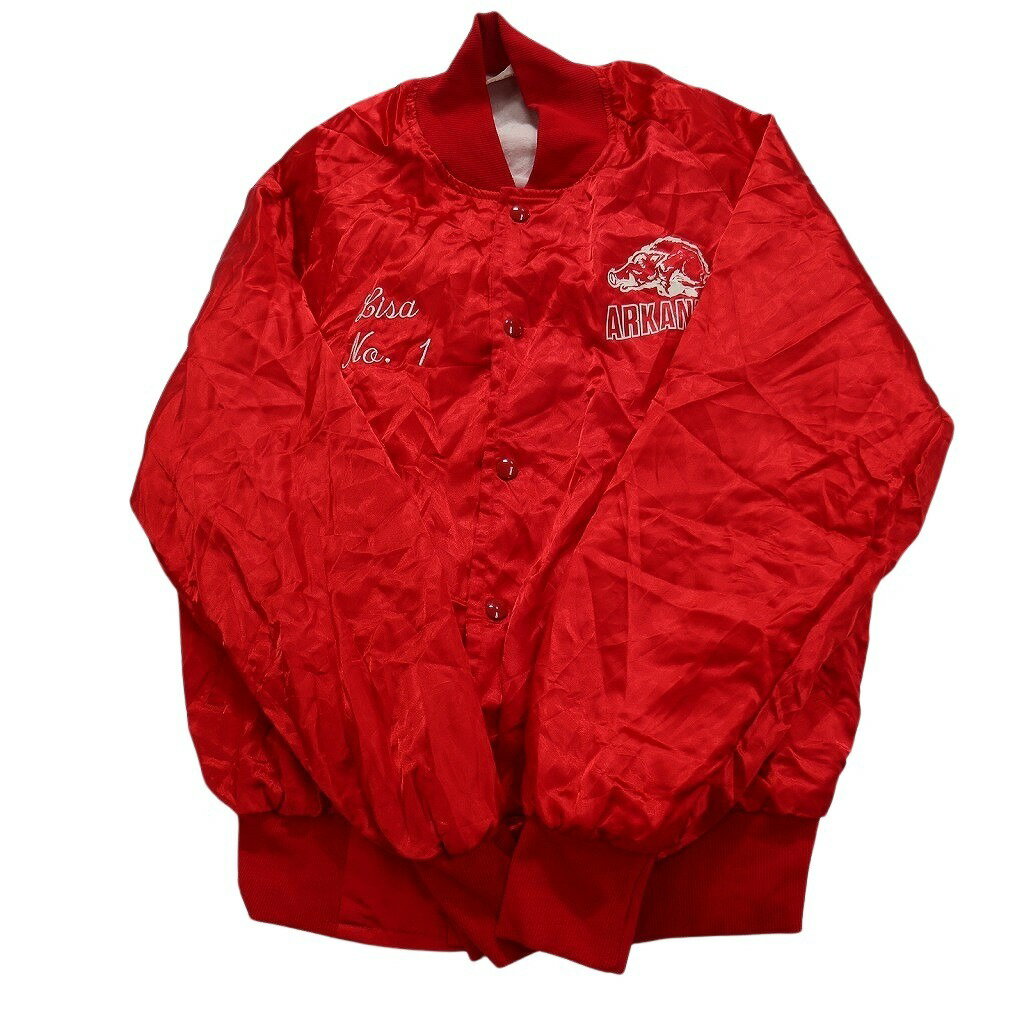 古着卸 まとめ売り ナイロンスタジャン USA製 ジャケット 6枚セット (メンズ M ) フルジップ 襟付き 刺 中古 古着 NC1529