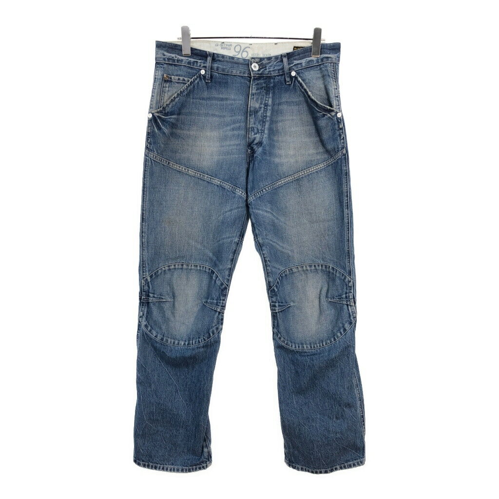乐天商城 - G-STAR RAW ジースターロウ ダブルニー デニムパンツ Y2K ブルー(メンズ W34 L30)中古 古着 v5276