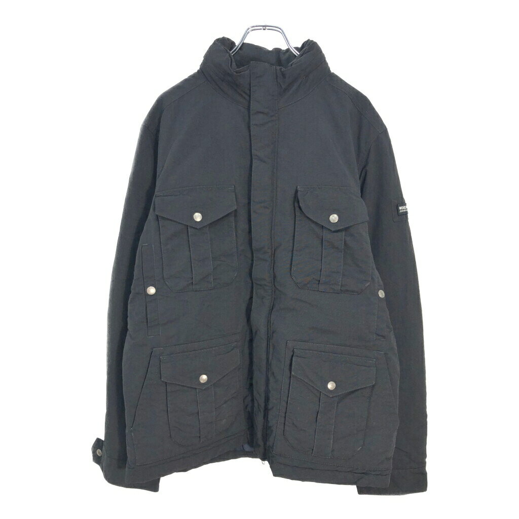 WOOLRICH ウールリッチ ナイロンジャケット ブラック(メンズ XL)中古 古着 V5700