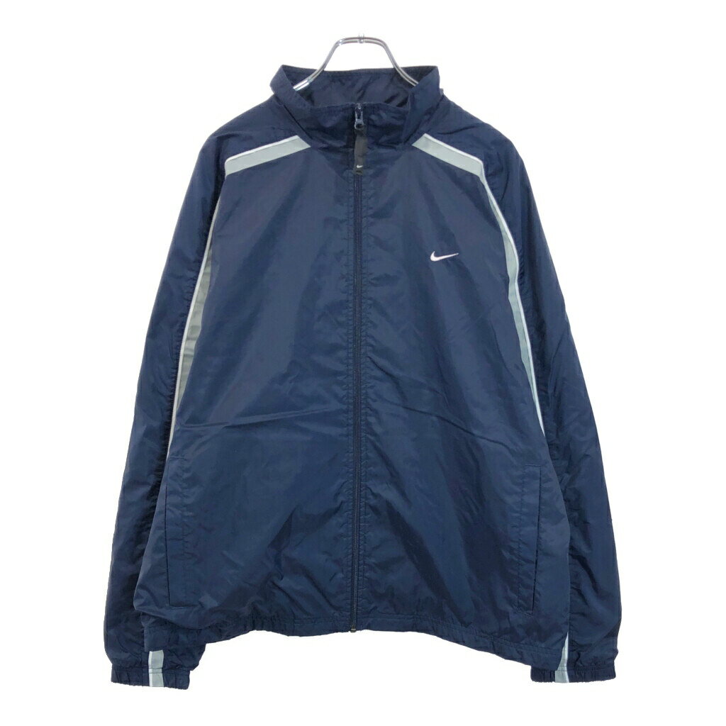 樂天商城 - 00年代 NIKE ナイキ ウィンドブレーカージャケット スポーツ ネイビー(メンズ L)中古 古着 V5817