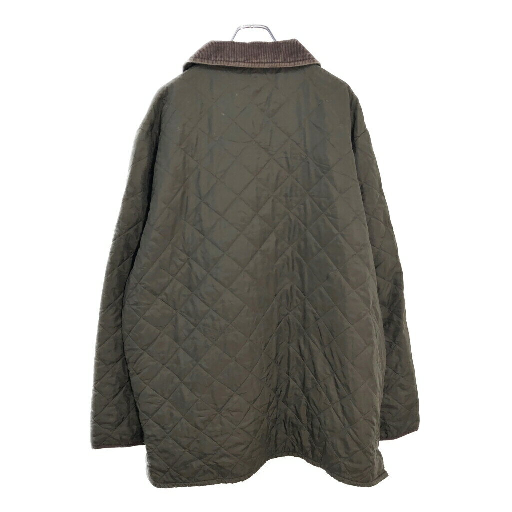 イングランド製 Barbour バブアー キルティングジャケット ブラウン(メンズ XL)中古 古着 V6616