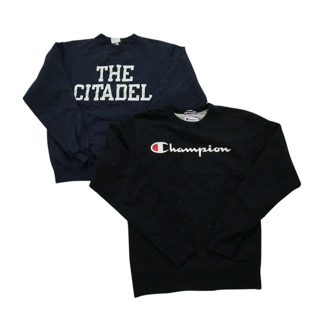 古着卸 まとめ売り チャンピオン Champion スウェット 6枚セット (メンズ S ) 英文字プリント ロゴ ワンポイント アーチロゴ 中古 NC4010
