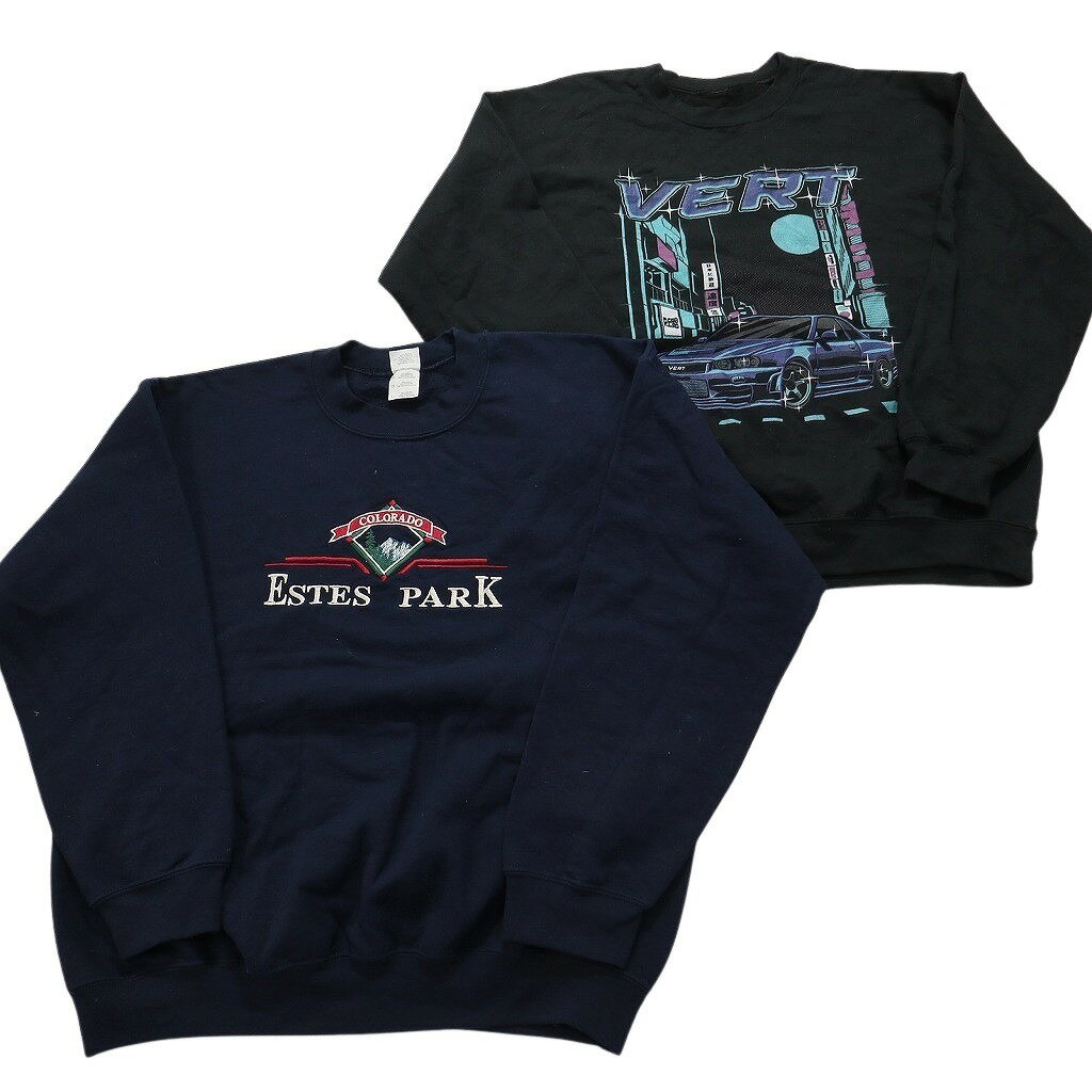 古着卸 まとめ売り カラー スウェット 8枚セット (メンズ L ) ヘンリーネック ライン 胸ポケット ラグラン 中古 古着 NC4145