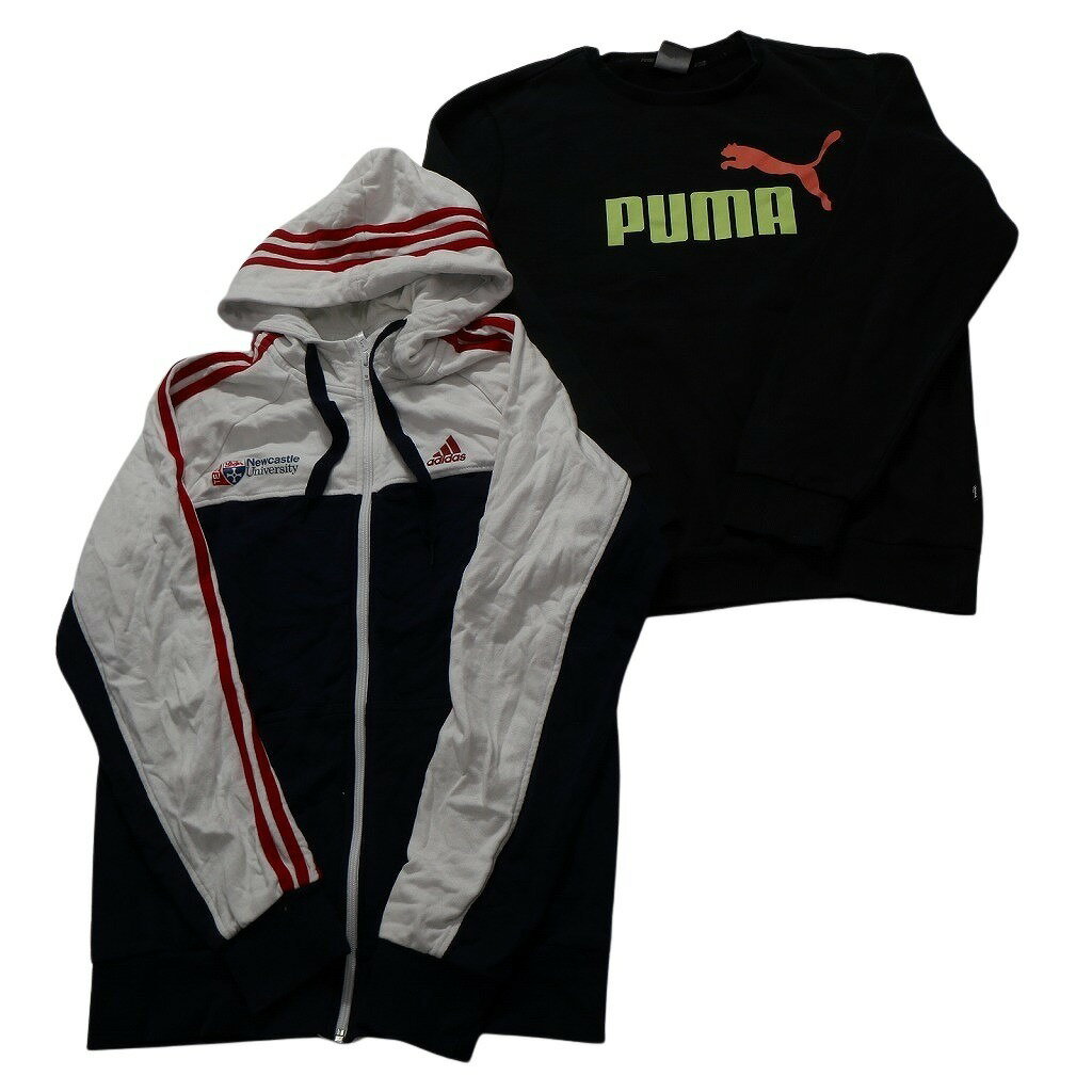 古着卸 まとめ売り スポーツブランドMIX スウェット 8枚セット (メンズ S ) アディダス リーボック プーマ 中古 古着 NC4185