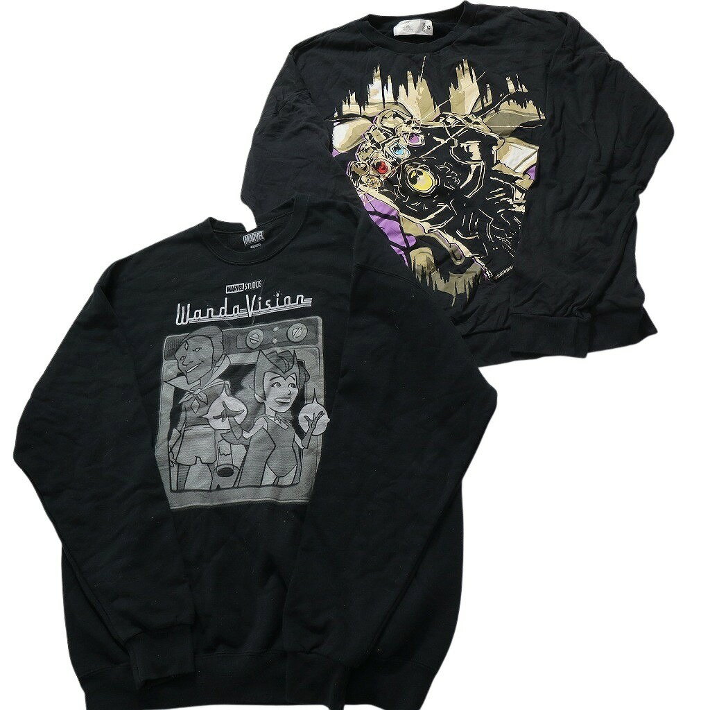 古着卸 まとめ売り アメコミ スウェット 8枚セット (メンズ L /XL /2XL ) スパイダーマン バットマン キャプテンアメリカ 中古 古着 NC4229