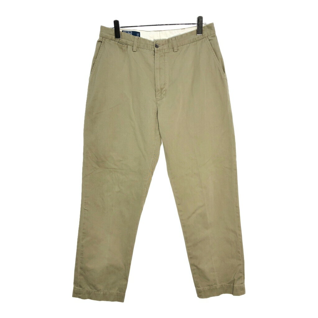 Rakuten - Polo by Ralph Lauren ポロ ラルフローレン チノパンツ ポロチノ ベージュ(メンズ W34 L32)中古 古着 V7252