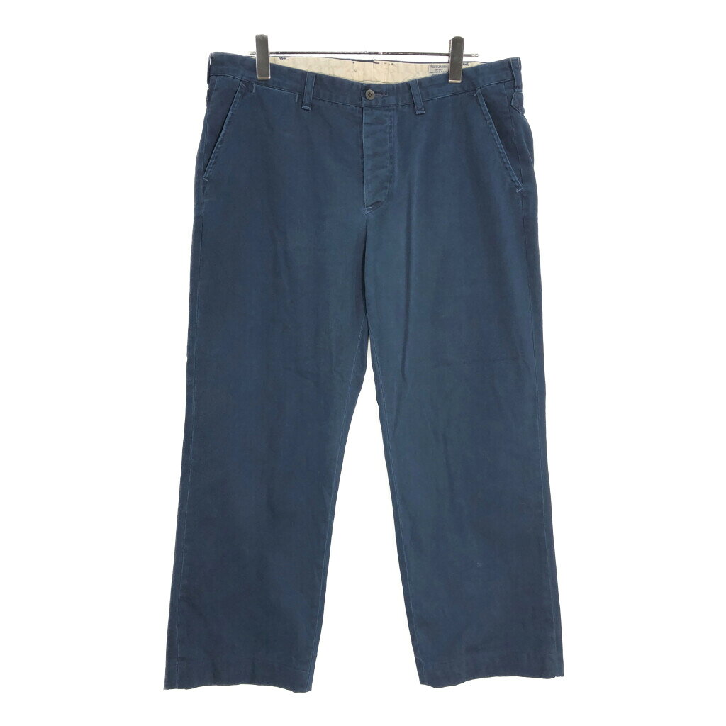 樂天商城 - 00年代 Polo by Ralph Lauren ポロ ラルフローレン チノパンツ ポロチノ ネイビー(メンズ W34 L30)中古 古着 V7279