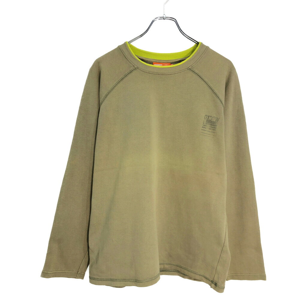 OXBOW オックスボウ スウェット グリーン(メンズ 16)中古 古着 V7333