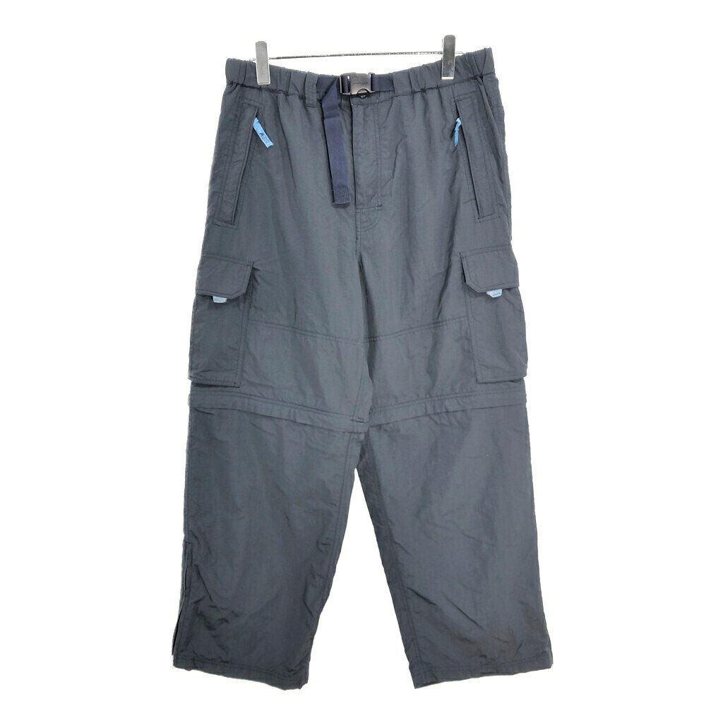 乐天商城 - Abercrombie & Fitch アバクロンビーアンドフィッチ デタッチャブル カーゴパンツ ネイビー(メンズ L)中古 古着 V7638