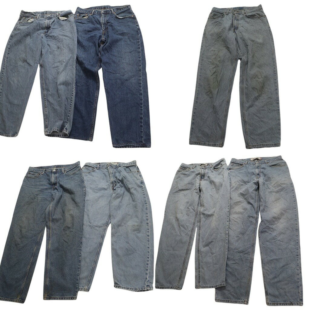 古着卸 まとめ売り リーバイス 560 デニム パンツ 7枚セット (メンズ 31 /33 /34 /36 ) テーパード フェード グランジ 中古 古着 NC4902