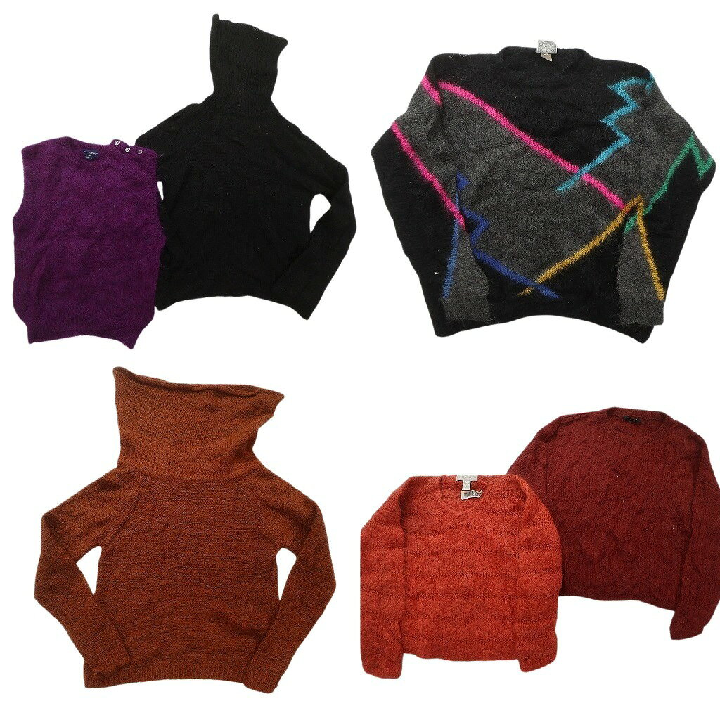 【中古】古着卸まとめ売りモヘア混プ...